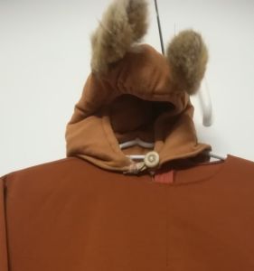 Kids Costumes to Hire - Brown Onesie & Headpiece FUR ears